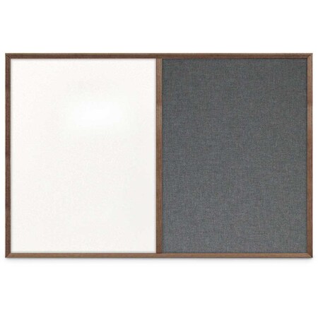 United Visual Products Slim Style Indoor Enclosed Corkboard, 24 UV502SC-WHITE-CORK